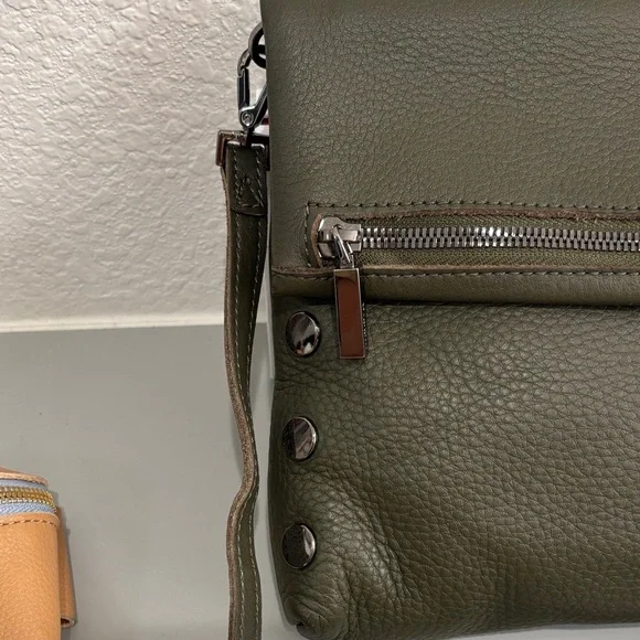 Hammitt Olive Green Leather VIP Medium with Gunmetal - Picture 2 of 8